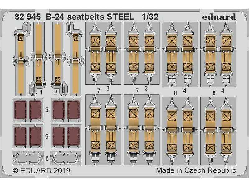 B-24 seatbelts STEEL 1/32 - image 1