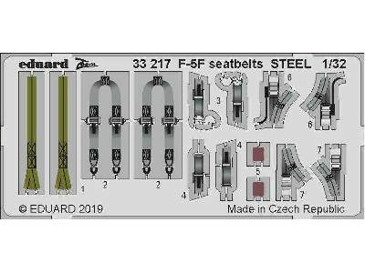 F-5F seatbelts STEEL 1/32 - image 1