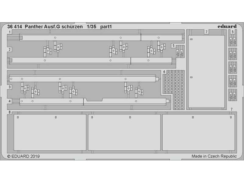 Panther Ausf. G schürzen 1/35 - image 1