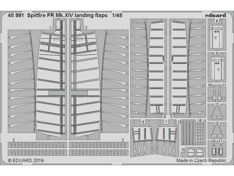 Spitfire FR Mk. XIV landing flaps 1/48 - image 1