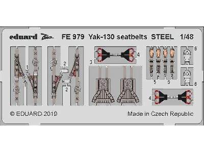 Yak-130 seatbelts STEEL 1/48 - Zvezda - image 1
