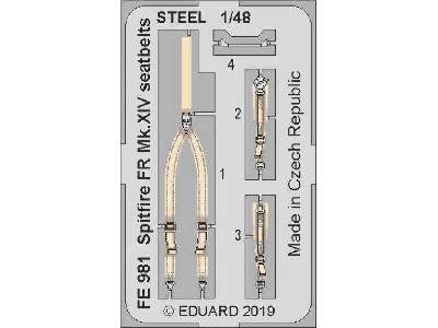 Spitfire FR Mk. XIV seatbelts STEEL 1/48 - image 1