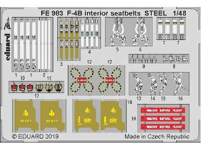 F-4B interior seatbelts STEEL 1/48 - image 1