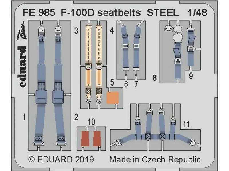 F-100D seatbelts STEEL 1/48 - image 1