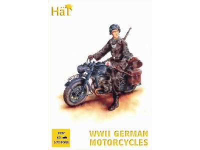 WWII German Motorcycle Zundapp w/MPs - image 1
