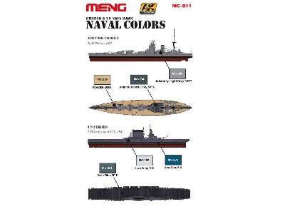 Mc811 British & US Navy Basic Naval Color Set - image 2