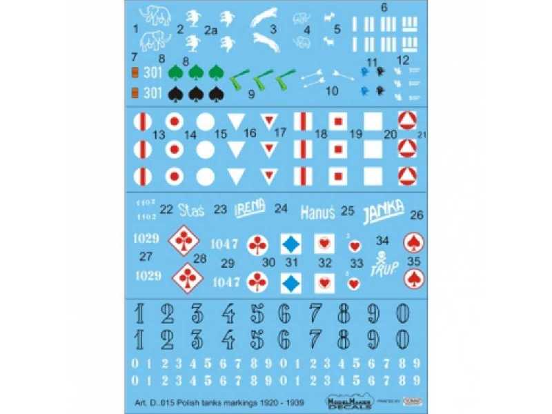 Polish Tanks Markings 1920 - 1939 - image 1