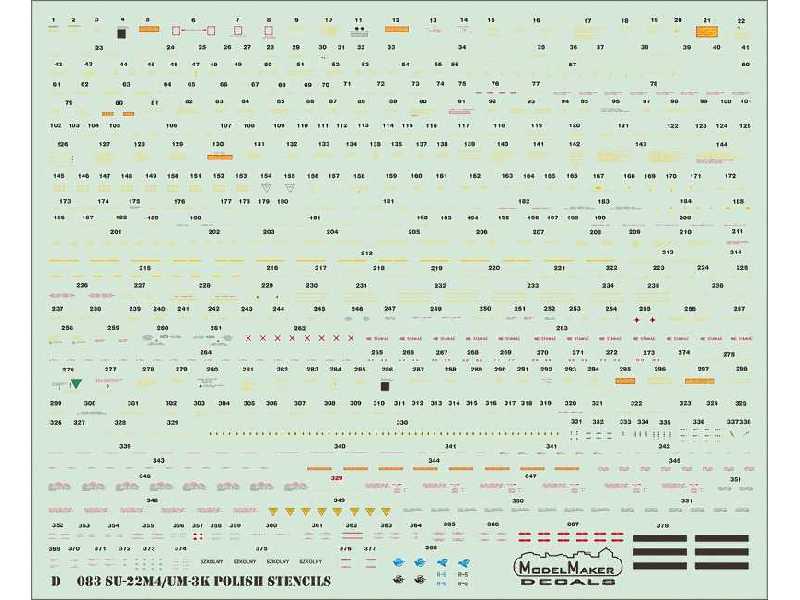 Su-22m4/Um-3k Polish Stencils - image 1