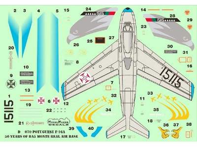 Potuguese F-16a 50 Years Of Ba5 Monte Real Air Base - image 1