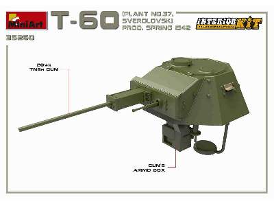 T-60 Plant N.37, Sverdlovsk Prod. Spring 1942. Interior Kit - image 26