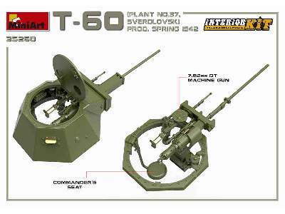 T-60 Plant N.37, Sverdlovsk Prod. Spring 1942. Interior Kit - image 27