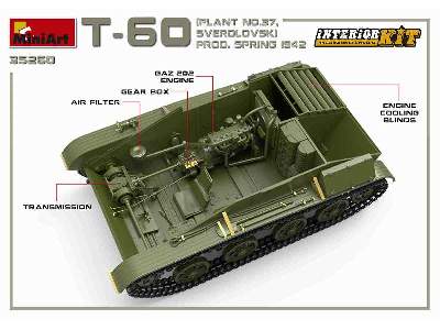 T-60 Plant N.37, Sverdlovsk Prod. Spring 1942. Interior Kit - image 28