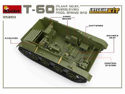 T-60 Plant N.37, Sverdlovsk Prod. Spring 1942. Interior Kit - image 29