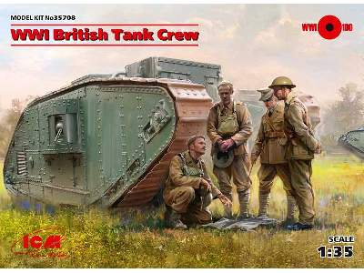 WWI British Tank Crew - 4 figures - image 1