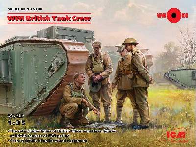 WWI British Tank Crew - 4 figures - image 13