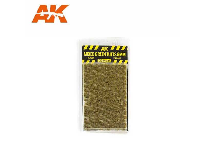 Mixed Green Tufts 6mm - image 1 Mixed Green Tufts 6mm - image 1