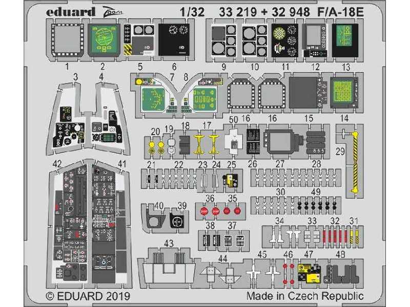 F/ A-18E interior 1/32 - Revell - image 1