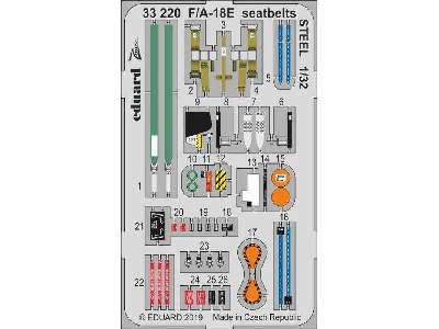 F/ A-18E seatbelts STEEL 1/32 - image 1