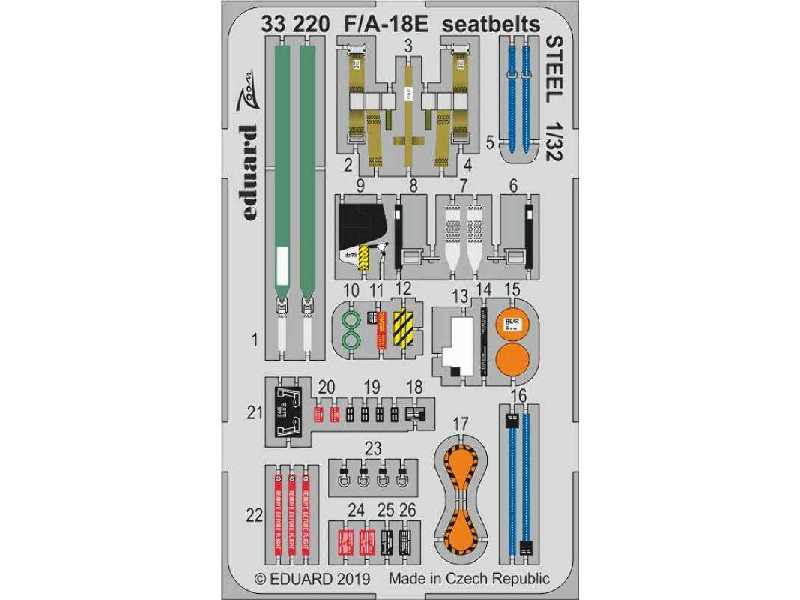 F/ A-18E seatbelts STEEL 1/32 - image 1