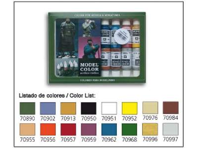 Model Color Set - Basic Colors USA - 16 units - image 1