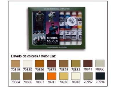 Model Color Set - Earthtones - 16 units - image 1