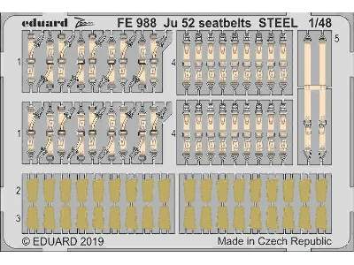 Ju 52 seatbelts STEEL 1/48 - Revell - image 1