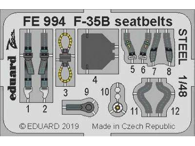 F-35B seatbelts STEEL 1/48 - image 1