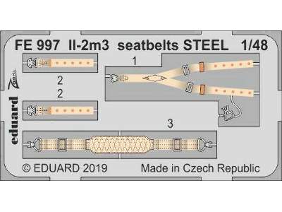 Il-2m3 seatbelts STEEL 1/48 - image 1