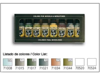 Model Air Color Set - Colors RLM I - 8 Units - image 1