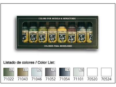 Model Air Color Set - Colors RLM II - 8 Units - image 1