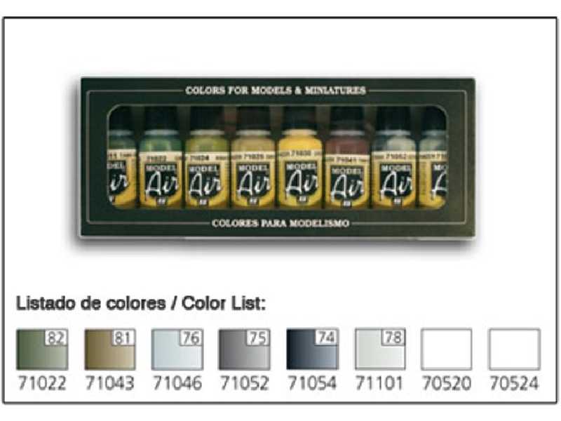 Model Air Color Set - Colors RLM II - 8 Units - image 1