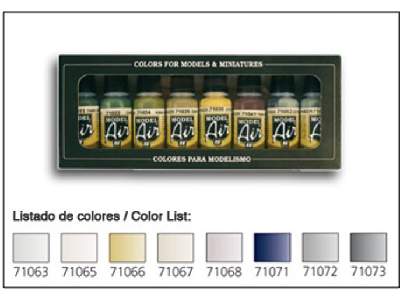 Model Air Color Set - Metallic Colors - 8 Units - image 1