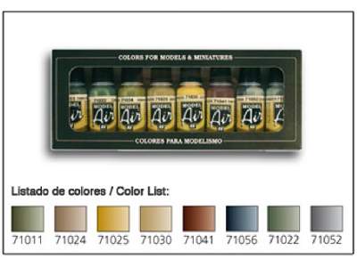 Model Air Color Set - Panzer Colors  - 8 Units - image 1