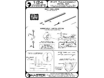 P-47 Thunderbolt - Zestaw Detali - Uzbrojenie, Rurka Pitota, Cel - image 1