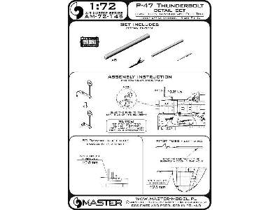 P-47 Thunderbolt - Zestaw Detali - Uzbrojenie, Rurka Pitota, Cel - image 1