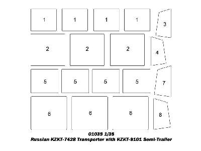 Russian KZKT7428 Transporter With KZKT-9101 Semi-trailer - image 4