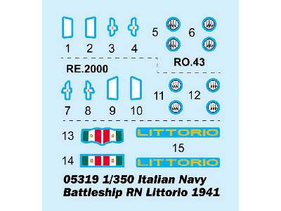 Italian Navy Battleship Rn Littorio 1941 - image 3
