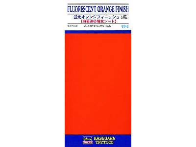 71806 Fluorescent Orange Finish 1 sheet (90 x 200mm) - image 1