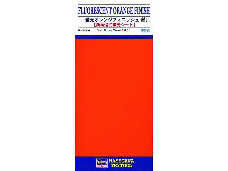 71806 Fluorescent Orange Finish 1 sheet (90 x 200mm) - image 1