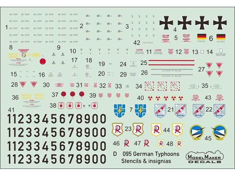 German Typhoons Stencils & Insignias - image 1