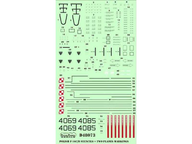 Polish F-16c/D Stencils - image 1