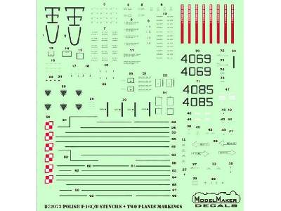 Polish F-16c/D Stencils - image 1