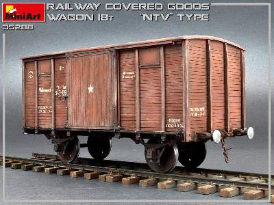 Railway Covered Goods Wagon 18t &#8220;ntv&#8221; Type - image 16