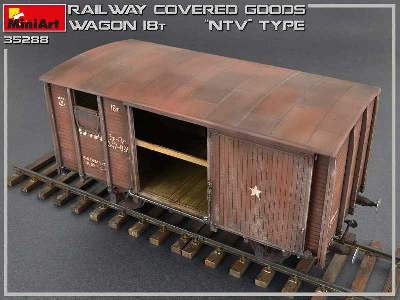 Railway Covered Goods Wagon 18t &#8220;ntv&#8221; Type - image 22