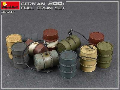 German 200l Fuel Drums WW2 - image 2