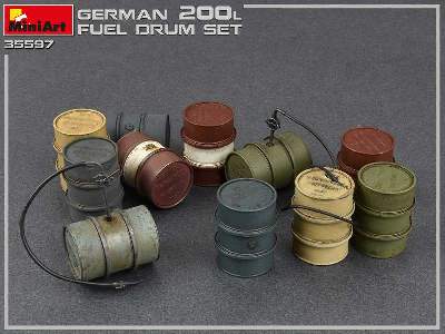 German 200l Fuel Drums WW2 - image 5