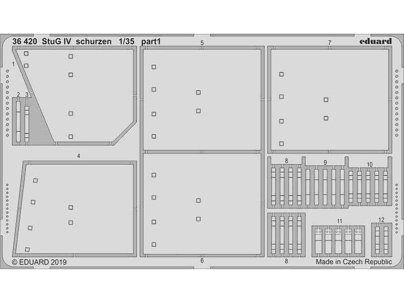 StuG IV schurzen 1/35 - Academy - image 1