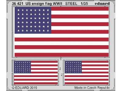 US ensign flag WWII STEEL 1/35 - image 1