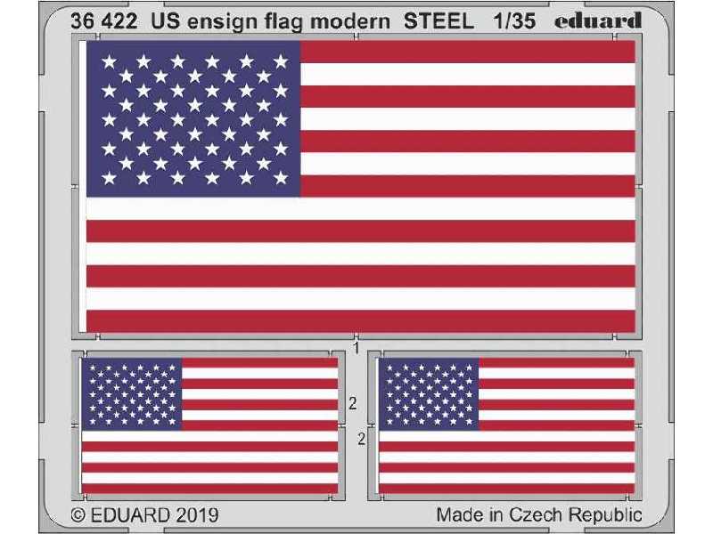 US ensign flag modern STEEL 1/35 - image 1