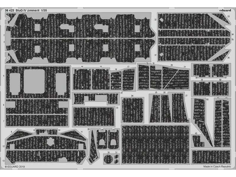 StuG IV zimmerit 1/35 - Academy - image 1